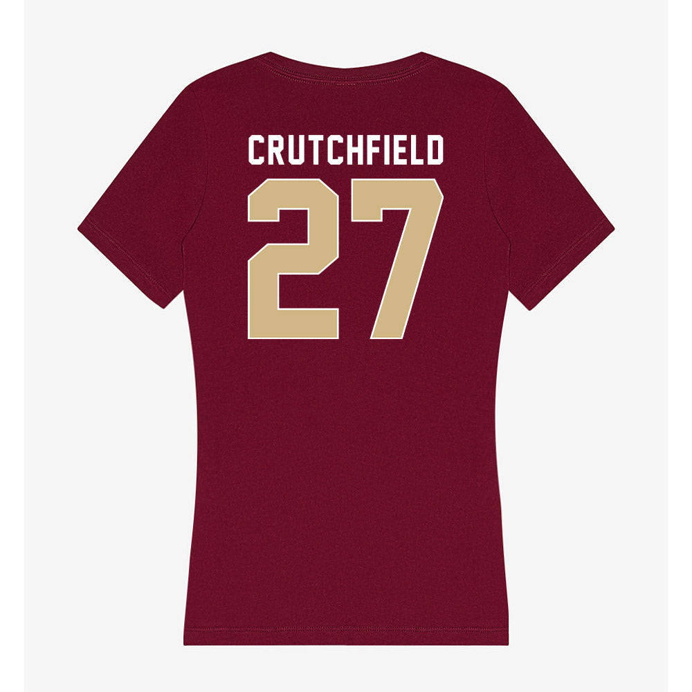 FSU - NCAA Football : Jordan Crutchfield - Women's V-Neck T-Shirt-1