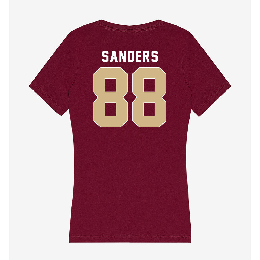 FSU - NCAA Football : Jordan Sanders - Women's V-Neck T-Shirt-1