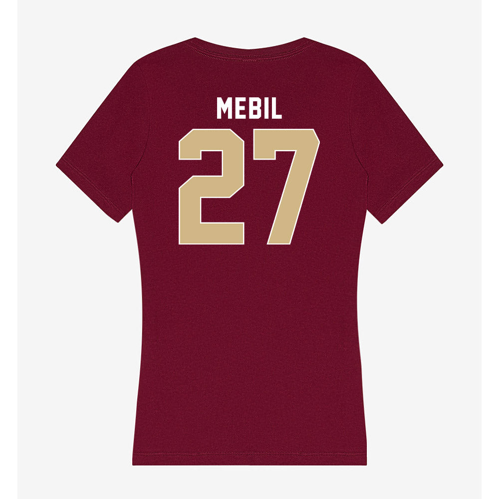 FSU - NCAA Baseball : Kevin Mebil - Women's V-Neck T-Shirt-1