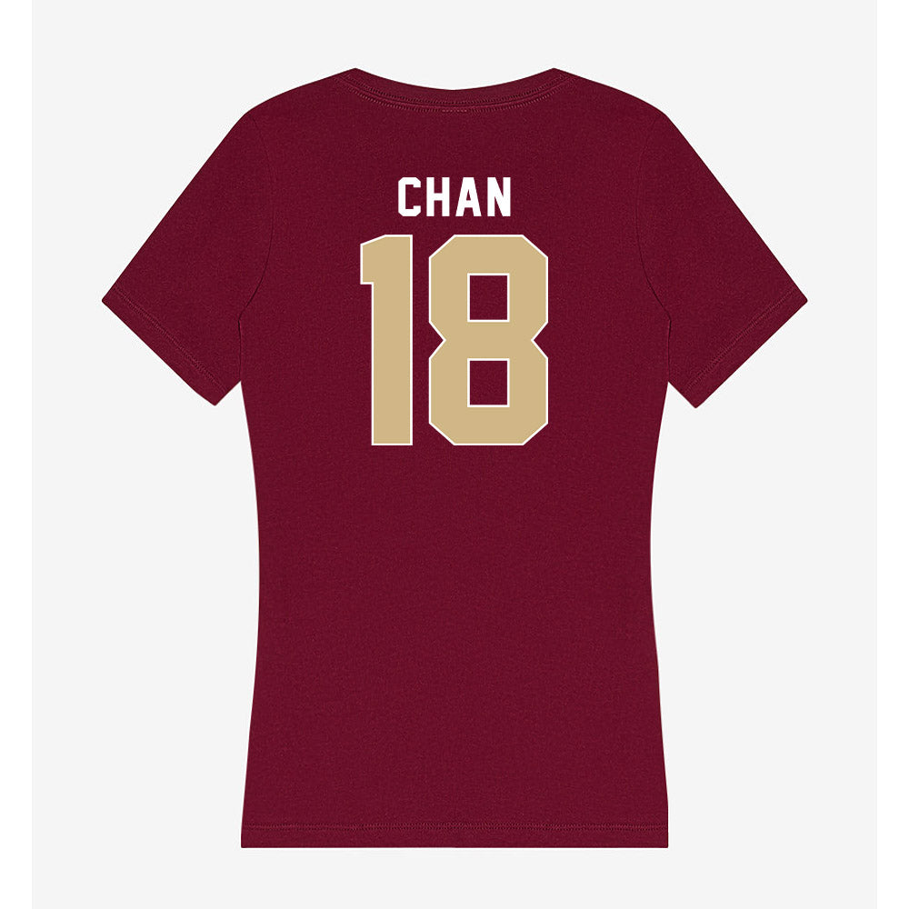FSU - NCAA Women's Volleyball : Maile Chan - Women's V-Neck T-Shirt-1
