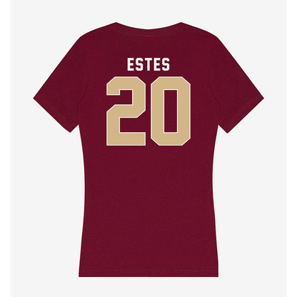 FSU - NCAA Baseball : Jace Estes - Women's V-Neck T-Shirt-1