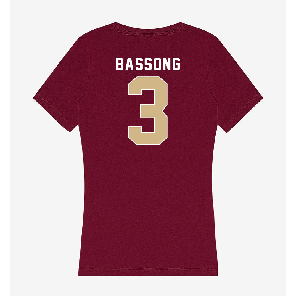 FSU - NCAA Men's Basketball : Thomas Bassong - Women's V-Neck T-Shirt-1