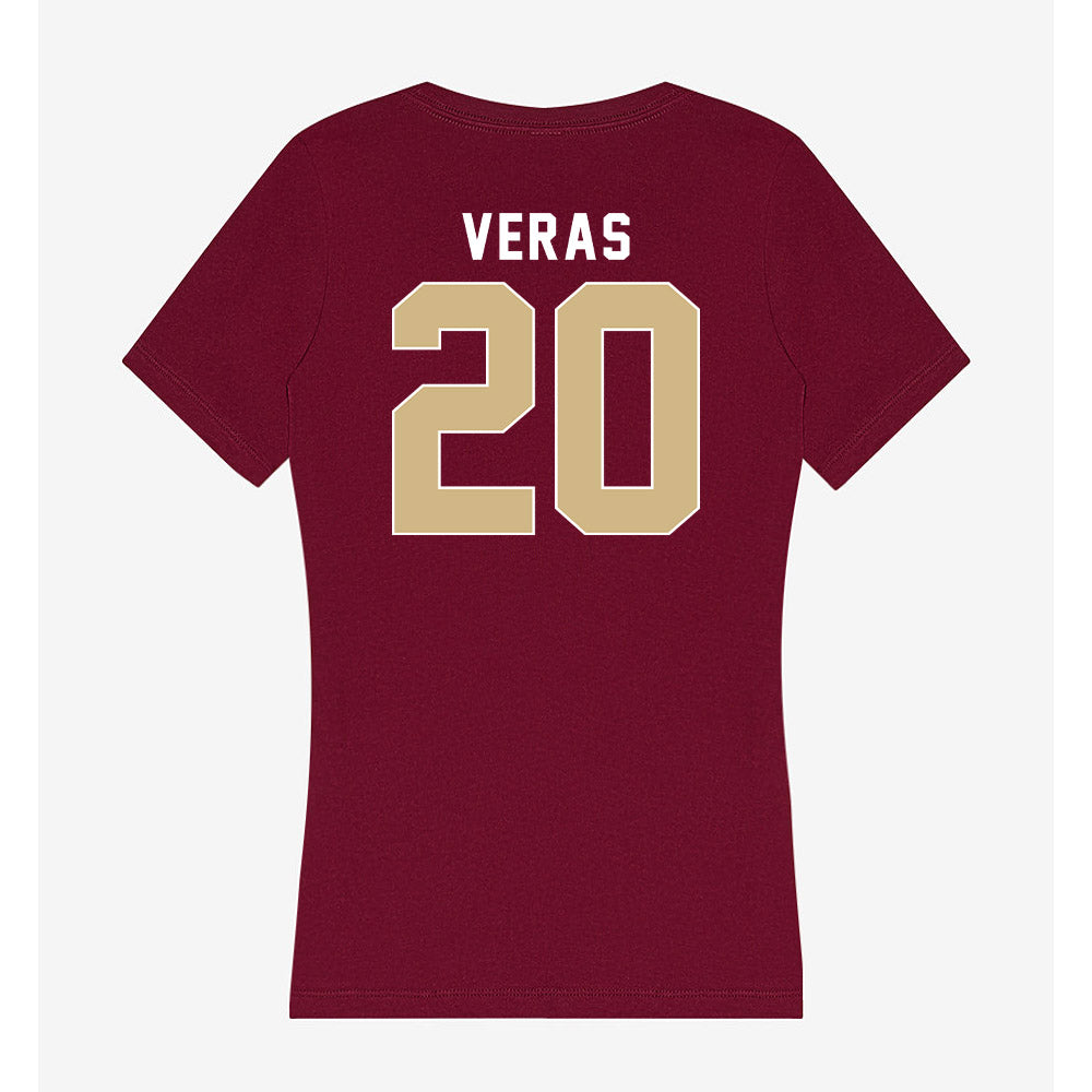 FSU - NCAA Baseball : Genson Veras - Women's V-Neck T-Shirt-1