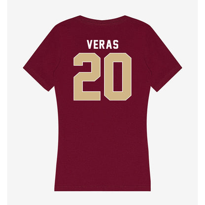 FSU - NCAA Baseball : Genson Veras - Women's V-Neck T-Shirt-1