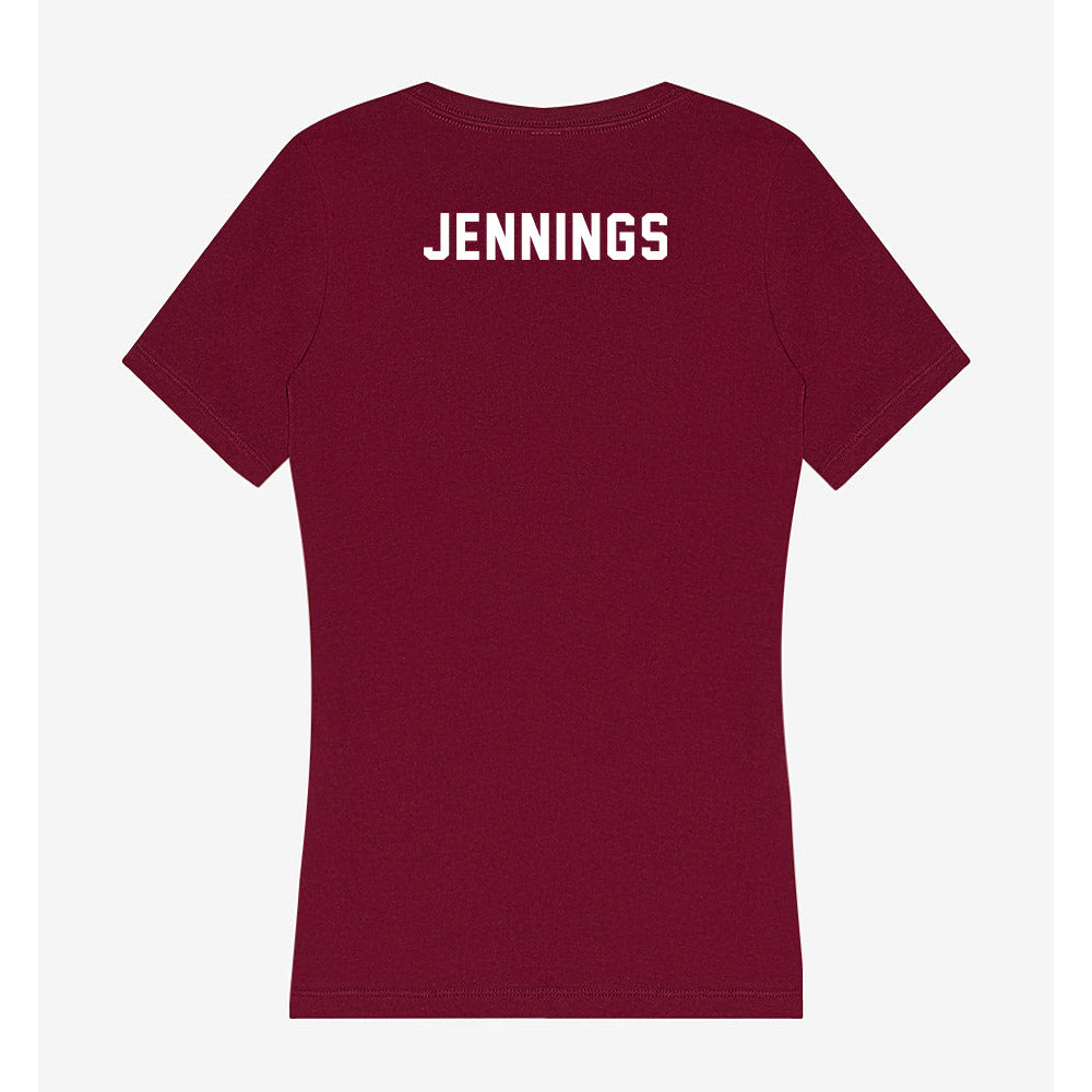 FSU - NCAA Women's Swimming & Diving : Eden Jennings - Women's V-Neck T-Shirt-1