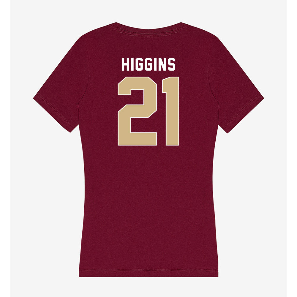FSU - NCAA Beach Volleyball : Bailey Higgins - Women's V-Neck T-Shirt-1