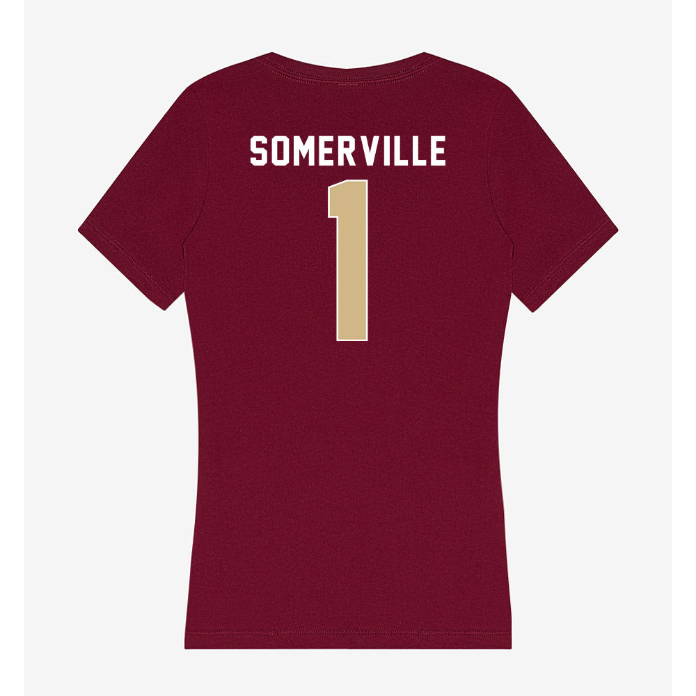 FSU - NCAA Men's Basketball : Martin Somerville - Women's V-Neck T-Shirt-1