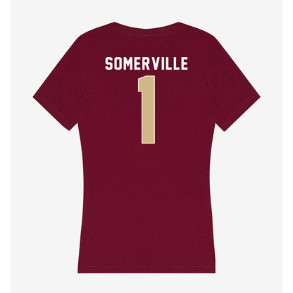 FSU - NCAA Men's Basketball : Martin Somerville - Women's V-Neck T-Shirt-1