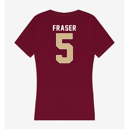 FSU - NCAA Baseball : Gabe Fraser - Women's V-Neck T-Shirt-1