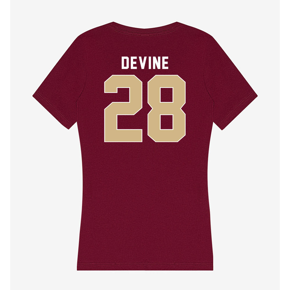 FSU - NCAA Women's Lacrosse : Annie Devine - Women's V-Neck T-Shirt-1