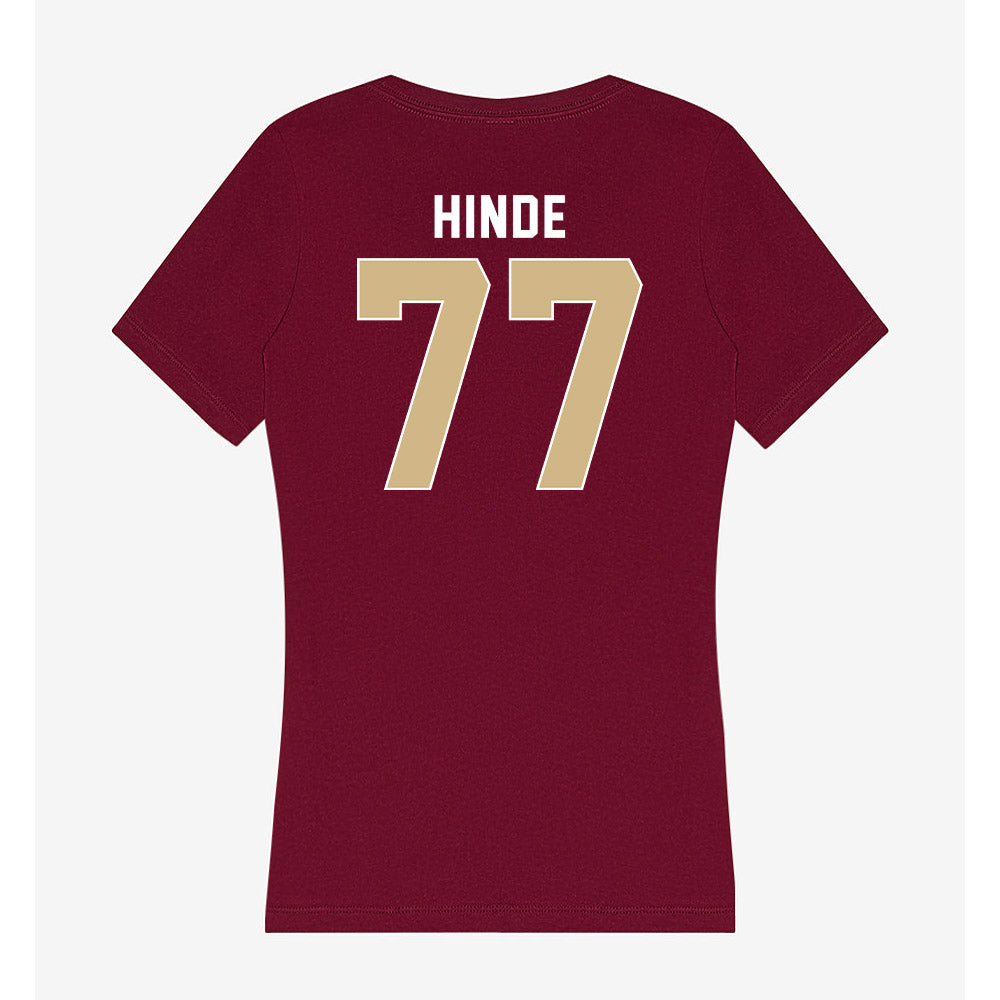 FSU - NCAA Softball : Anna Hinde - Women's V-Neck T-Shirt-1