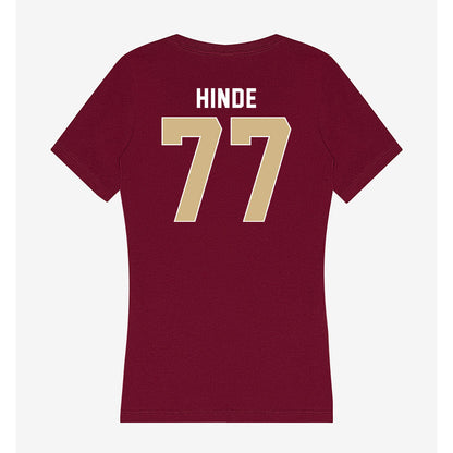 FSU - NCAA Softball : Anna Hinde - Women's V-Neck T-Shirt-1