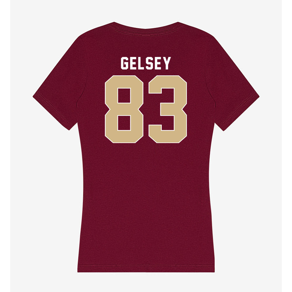 FSU - NCAA Football : Tae'Shaun Gelsey - Women's V-Neck T-Shirt-1