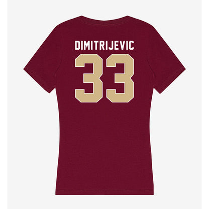 FSU - NCAA Softball : Bella Dimitrijevic - Women's V-Neck T-Shirt-1