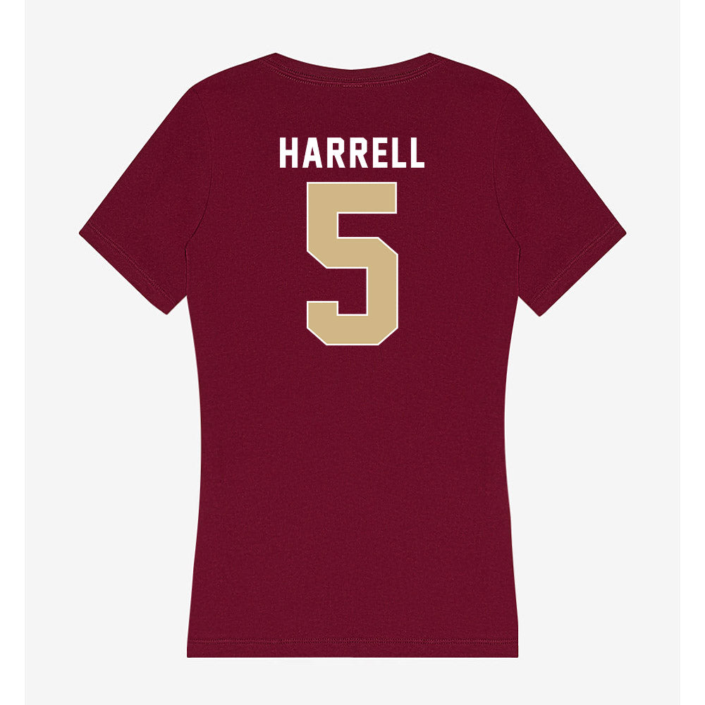 FSU - NCAA Women's Lacrosse : Summer Harrell - Women's V-Neck T-Shirt-1