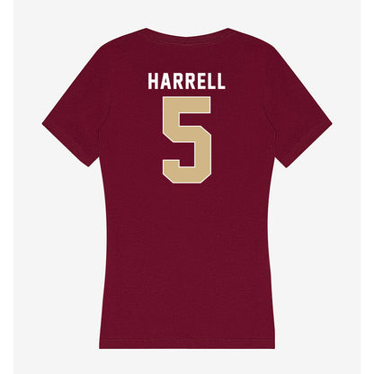 FSU - NCAA Women's Lacrosse : Summer Harrell - Women's V-Neck T-Shirt-1