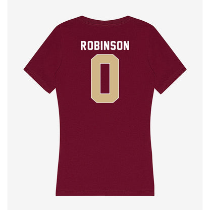 FSU - NCAA Football : Duce Robinson - Women's V-Neck T-Shirt-1