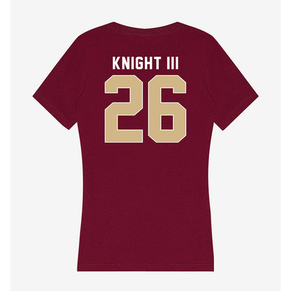 FSU - NCAA Football : Ricky Knight III - Women's V-Neck T-Shirt-1