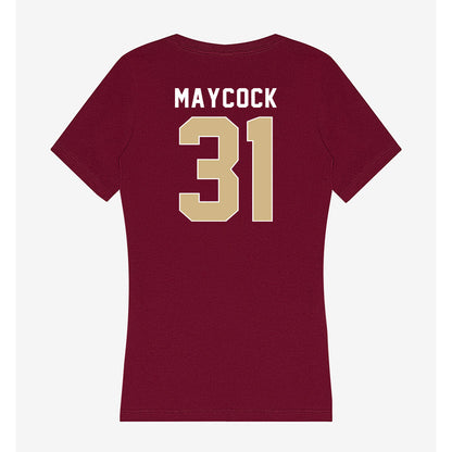 FSU - NCAA Football : Karon Maycock - Women's V-Neck T-Shirt-1