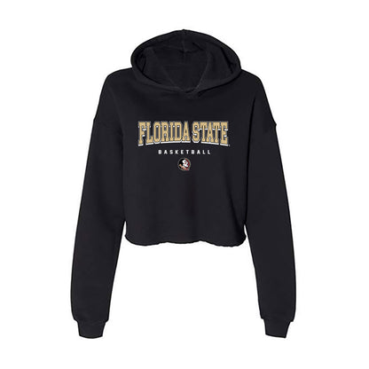 FSU - NCAA Women's Basketball : Agata Makurat - Women's Crop Fleece Hooded Sweatshirt-0