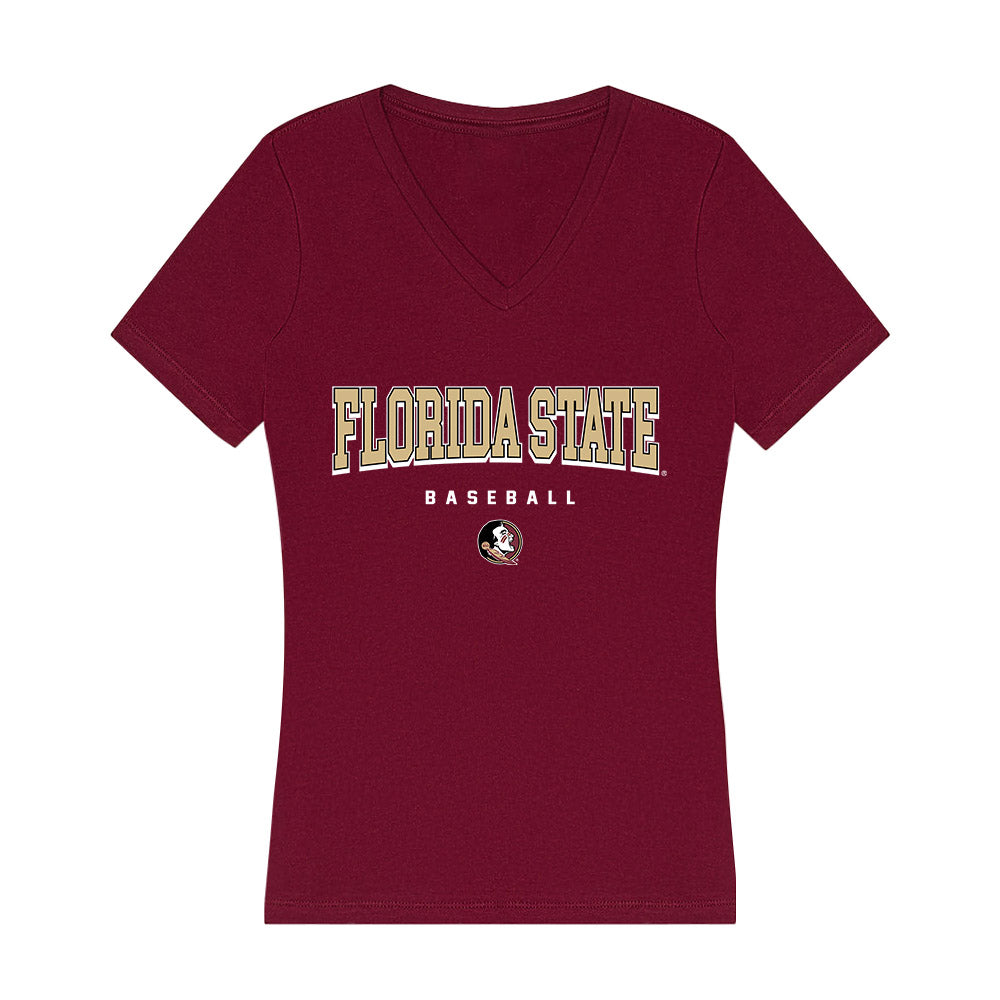 FSU - NCAA Baseball : Jake Echols - Women's V-Neck T-Shirt-0