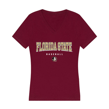 FSU - NCAA Baseball : Jake Echols - Women's V-Neck T-Shirt-0