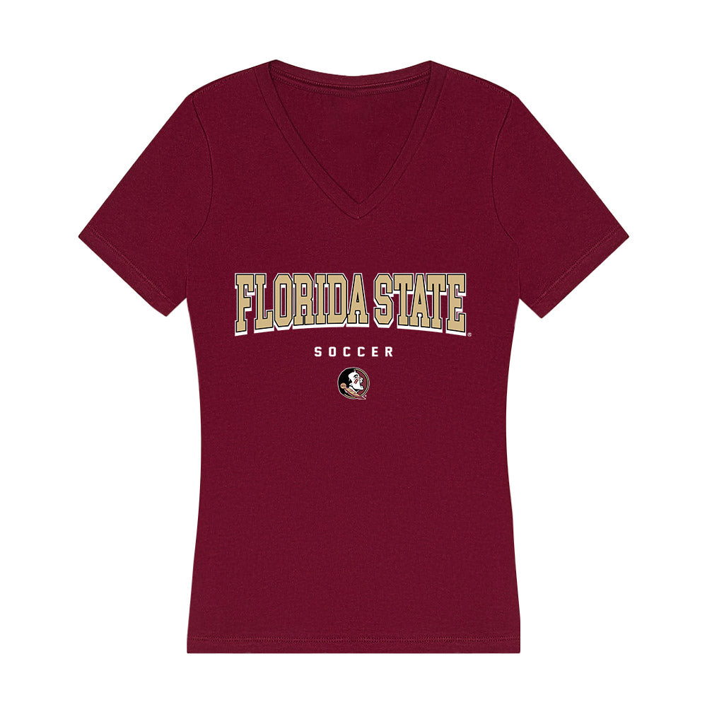 FSU - NCAA Women's Soccer : Ryana Dill - Women's V-Neck T-Shirt-0