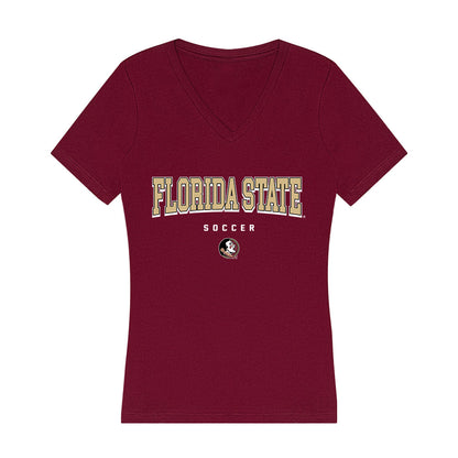 FSU - NCAA Women's Soccer : Ryana Dill - Women's V-Neck T-Shirt-0