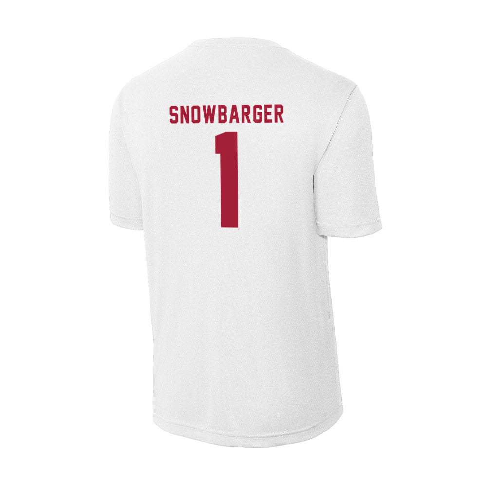 Indiana - NCAA Women's Volleyball : Sara Snowbarger - Activewear T-Shirt-1