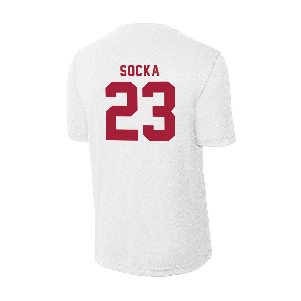 Indiana - NCAA Women's Basketball : Zania Socka - Activewear T-Shirt-1