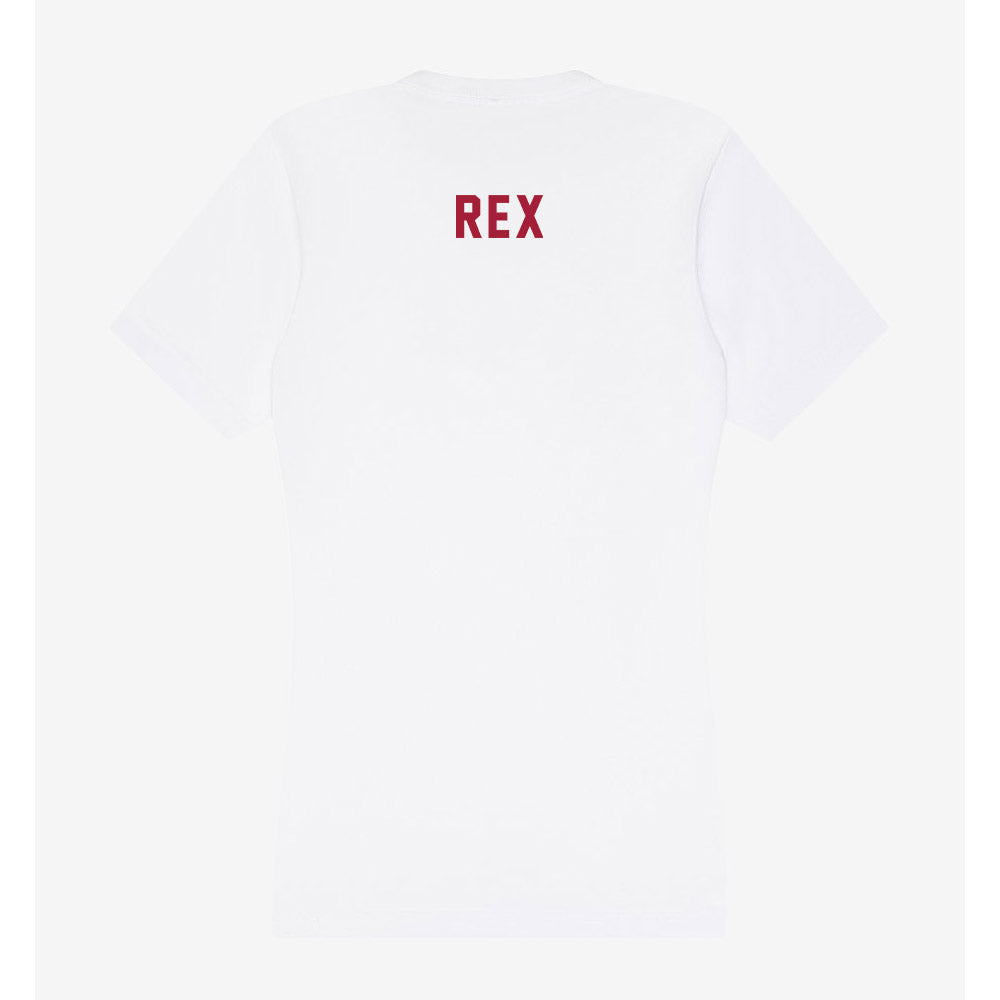 Indiana - NCAA Cheerleading : Emily Rex - Women's V-Neck T-Shirt-1