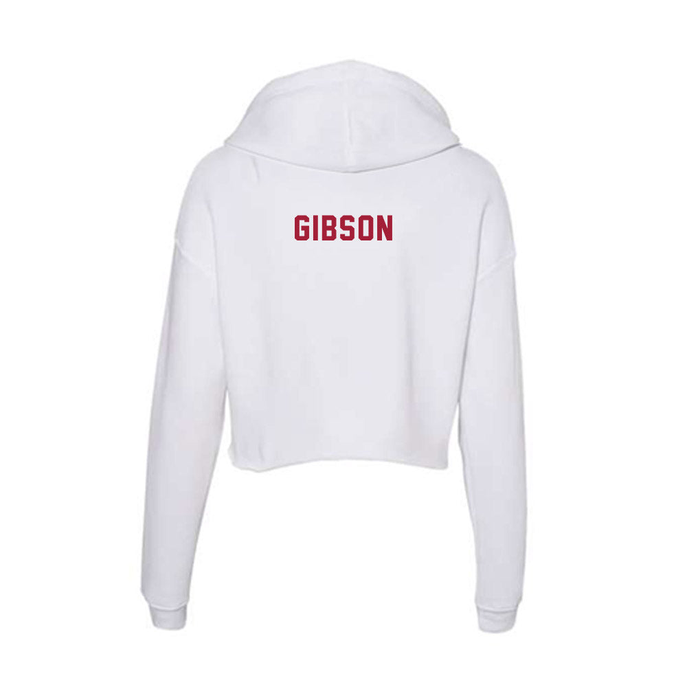 Indiana - NCAA Cheerleading : Hope Gibson - Women's Crop Fleece Hoodie-1