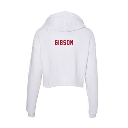 Indiana - NCAA Cheerleading : Hope Gibson - Women's Crop Fleece Hoodie-1