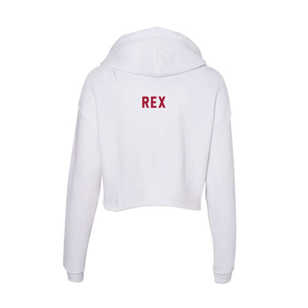 Indiana - NCAA Cheerleading : Emily Rex - Women's Crop Fleece Hoodie-1