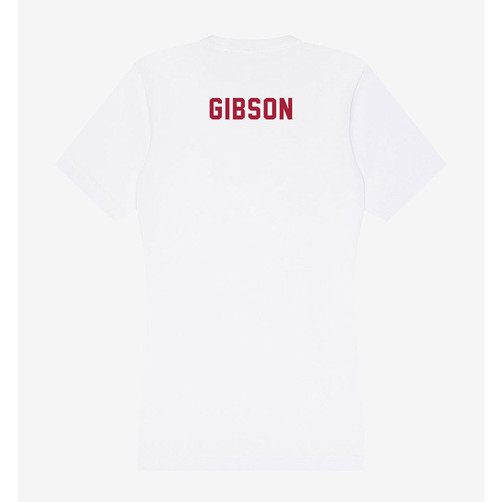 Indiana - NCAA Cheerleading : Hope Gibson - Women's V-Neck T-Shirt-1