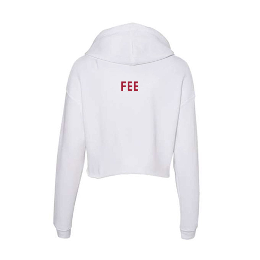 Indiana - NCAA Cheerleading : Jillianne Fee - Women's Crop Fleece Hoodie-1