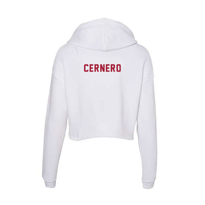Indiana - NCAA Cheerleading : Suzan Cernero - Women's Crop Fleece Hoodie-1