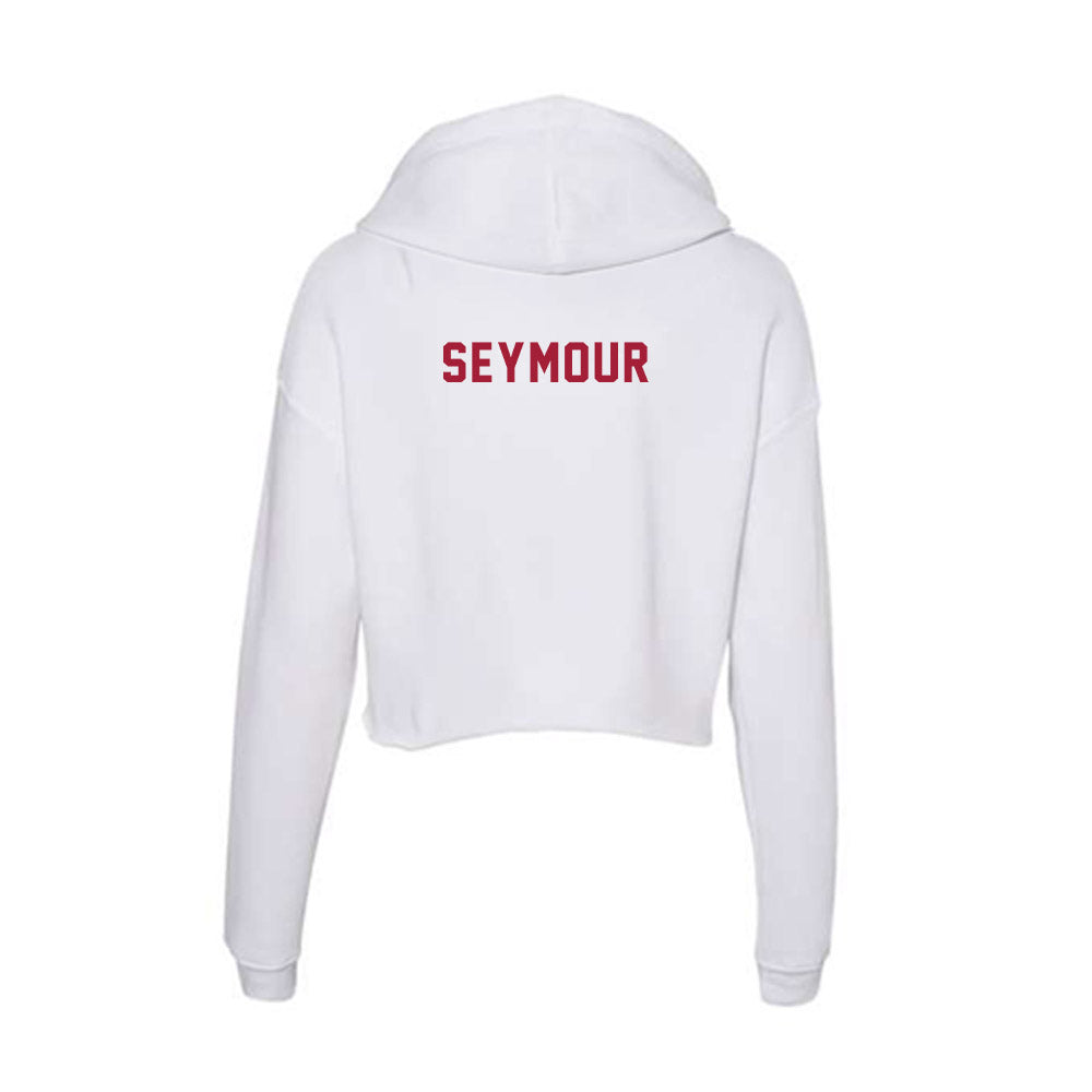 Indiana - NCAA Cheerleading : Chloe Seymour - Women's Crop Fleece Hoodie-1