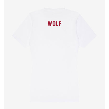 Indiana - NCAA Cheerleading : Katie Wolf - Women's V-Neck T-Shirt-1