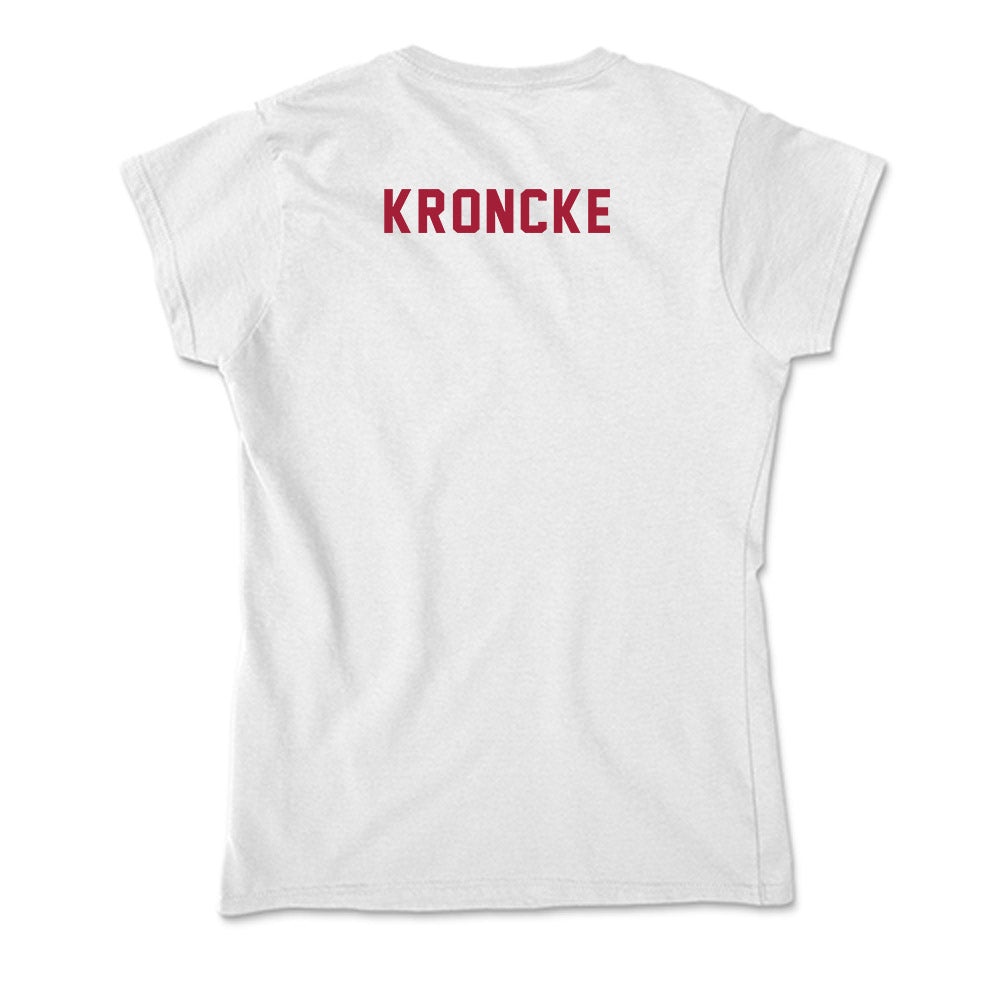 Indiana - NCAA Cheerleading : Cali Kroncke - Soft Style Women’s T-Shirt-1