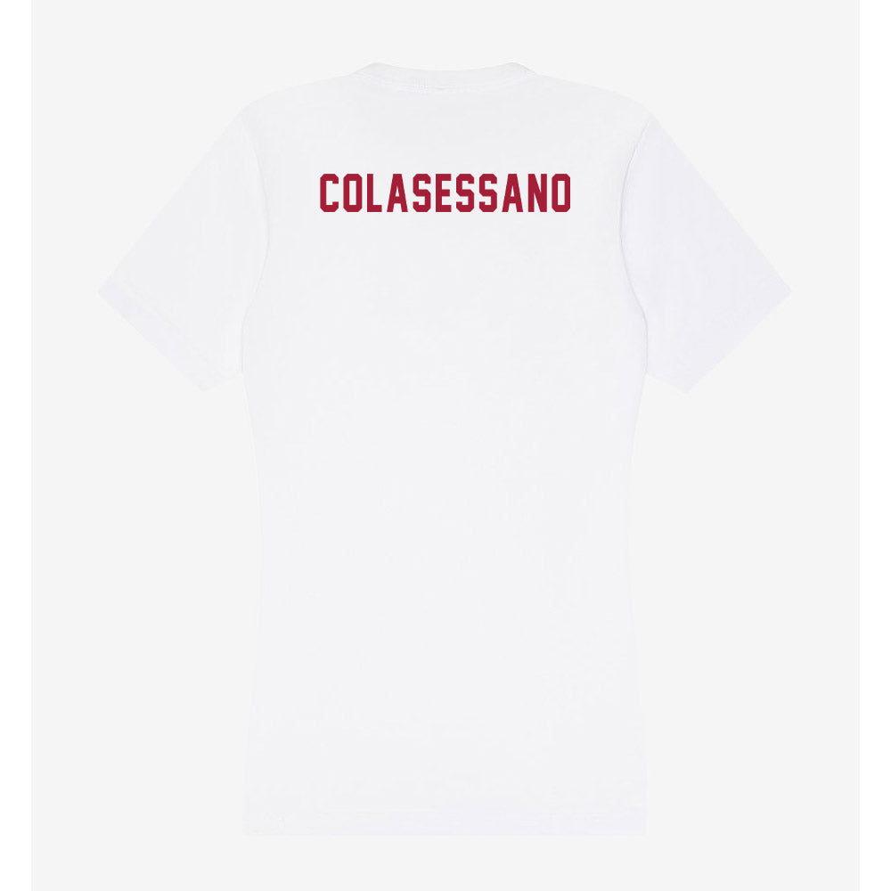 Indiana - NCAA Cheerleading : Garin Colasessano - Women's V-Neck T-Shirt-1