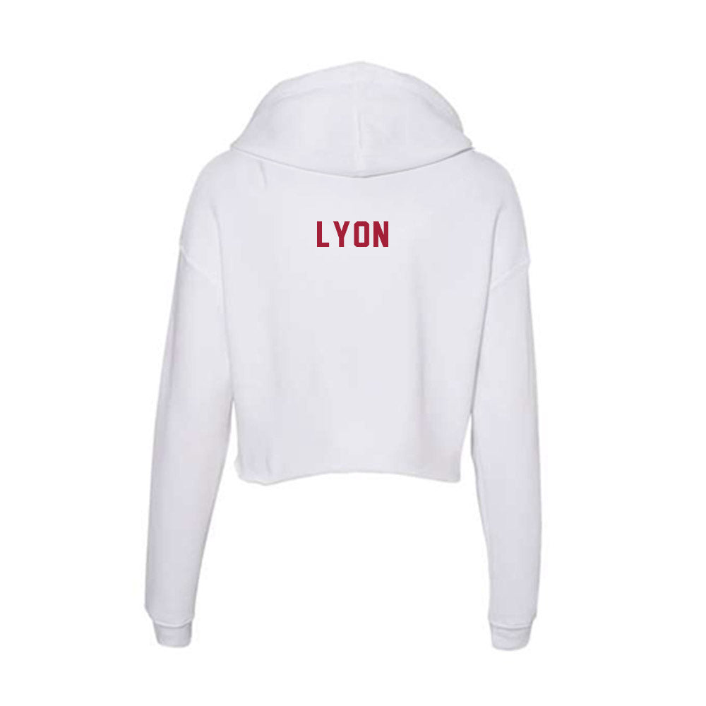 Indiana - NCAA Cheerleading : Adalynn Lyon - Women's Crop Fleece Hoodie-1