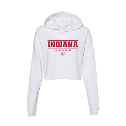 Indiana - NCAA Cheerleading : Jillianne Fee - Women's Crop Fleece Hoodie-0