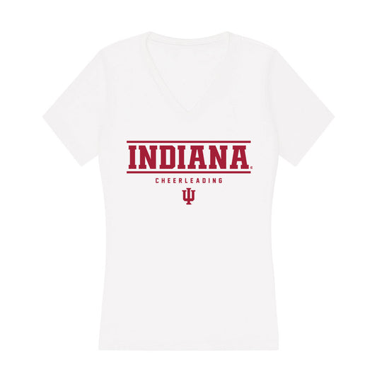 Indiana - NCAA Cheerleading : Garin Colasessano - Women's V-Neck T-Shirt-0