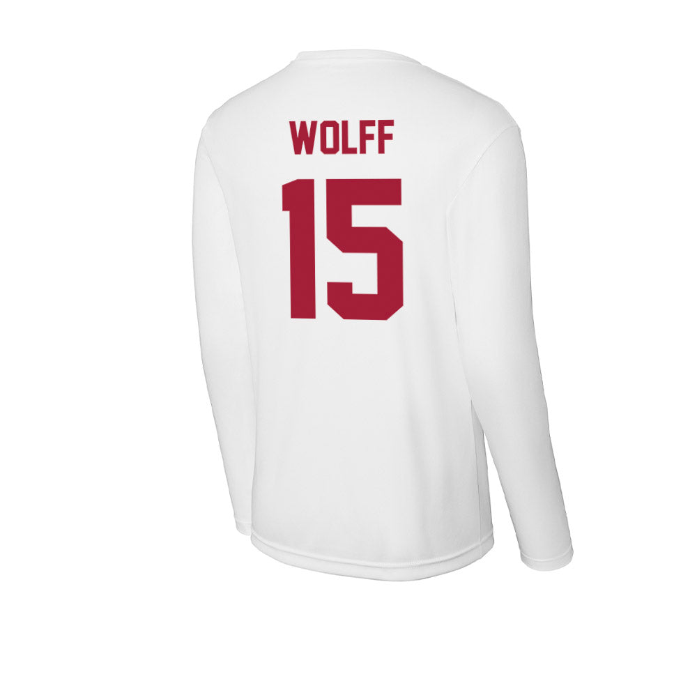 Stanford - NCAA Men's Volleyball : David Wolff - Activewear Long Sleeve T-Shirt-1