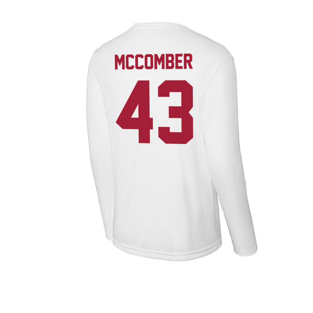 Stanford - NCAA Football : Landon McComber - Activewear Long Sleeve T-Shirt-1