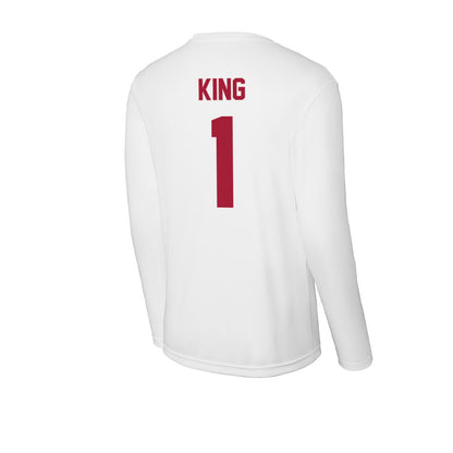 Stanford - NCAA Women's Water Polo : Jackie King - Activewear Long Sleeve T-Shirt-1