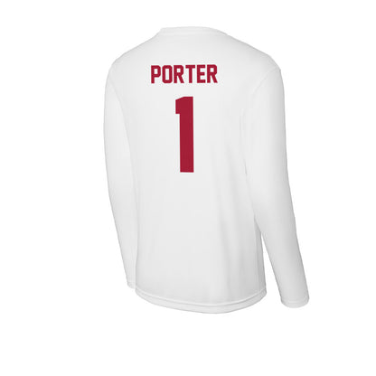 Stanford - NCAA Men's Volleyball : Evan Porter - Activewear Long Sleeve T-Shirt-1