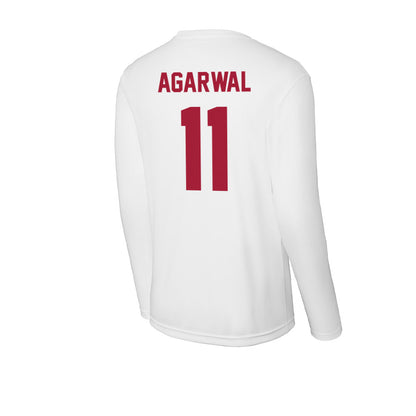 Stanford - NCAA Men's Basketball : Ryan Agarwal - Activewear Long Sleeve T-Shirt-1