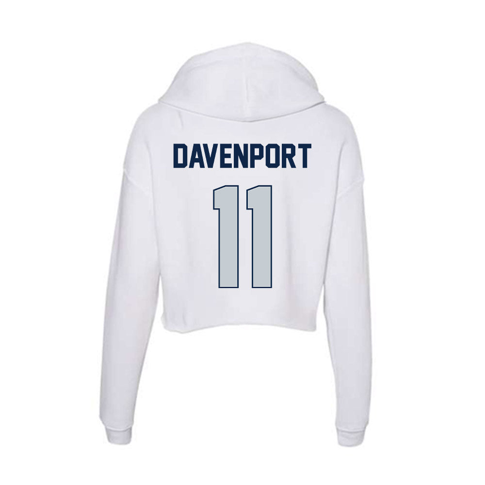 Samford - NCAA Men's Basketball : Cooper Davenport - Women's Crop Fleece Hoodie-1